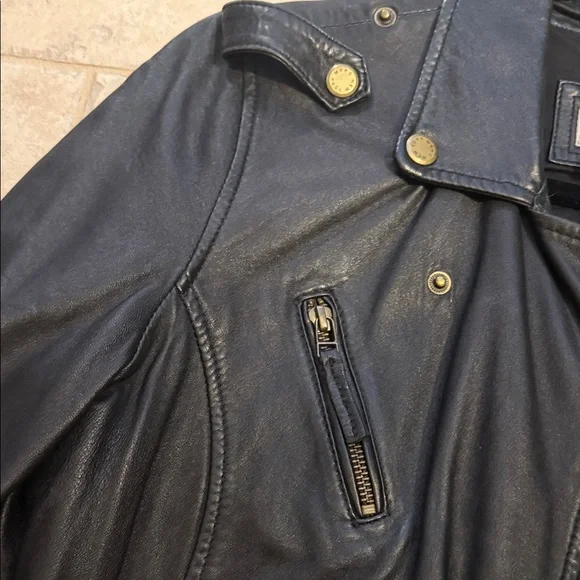 Marc New York Andrew Marc Black Leather Jacket - Picture 11 of 13